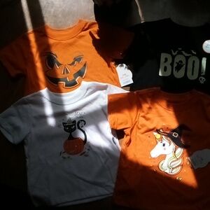 4 Cute Toddler Halloween Tshirts all size 18 months All 4 in one bundle